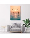 Hammock in the water - Living room Canvas painting | FEEBY