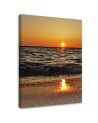 Sea and setting sun - Canvas painting | FEEBY