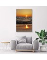 Sea and setting sun - Canvas painting | FEEBY