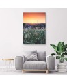 Meadow and sunset - Canvas print | FEEBY