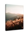Meadow and mountains - Modern Canvas painting for living room | FEEBY