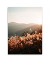 Meadow and mountains - Modern Canvas painting for living room | FEEBY