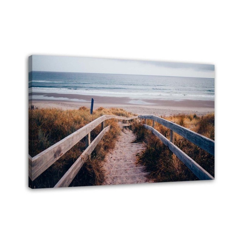 Modern Canvas painting for bedroom - Beach sea pier | FEEBY