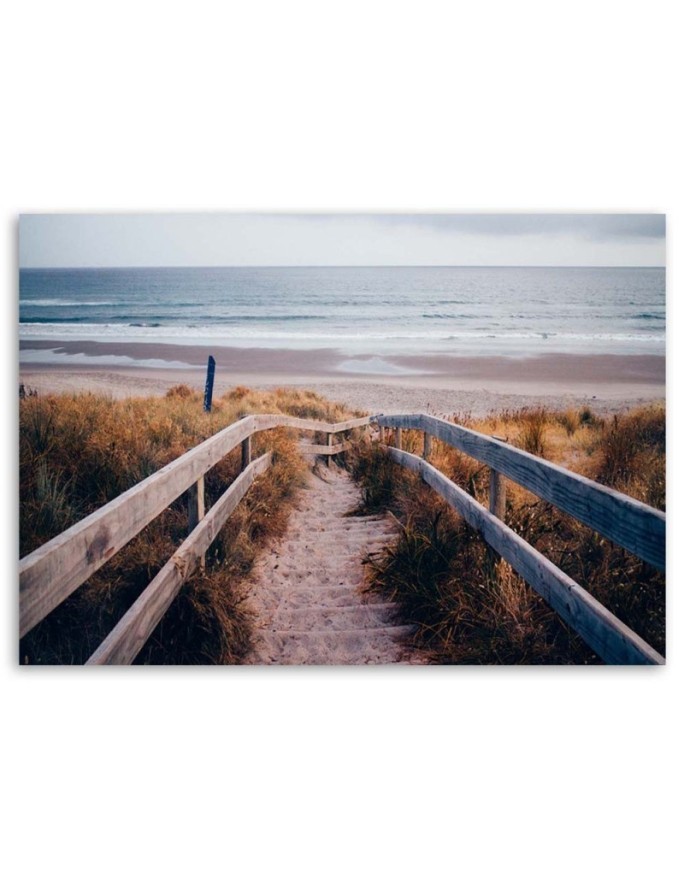 Modern Canvas painting for bedroom - Beach sea pier | FEEBY