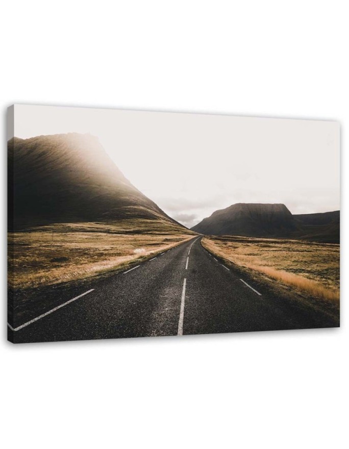 Canvas print - Road and mountains landscape | FEEBY
