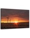 Canvas print - Sunset and windmills | FEEBY