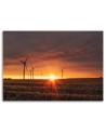 Canvas print - Sunset and windmills | FEEBY