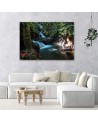 Waterfall in the tropics - Canvas prints for the living room | FEEBY