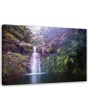 Waterfall in the forest landscape - Canvas painting for living room | FEEBY