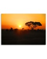 African sunset - Modern Canvas painting for living room | FEEBY