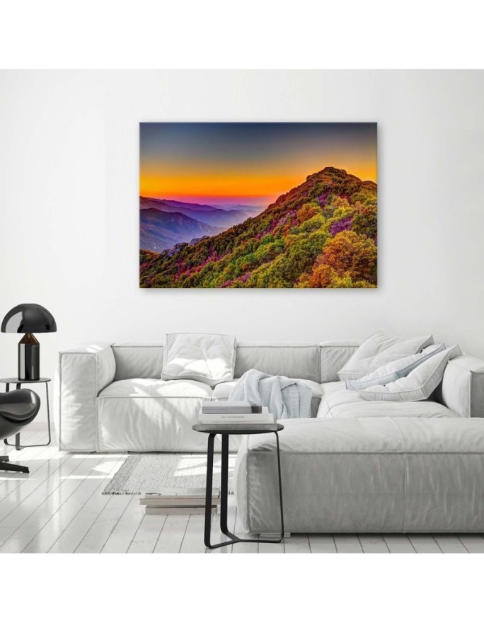 Canvas prints for living room - Colourful hills | FEEBY