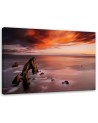 Canvas painting - Orange sky over the sea | FEEBY