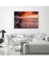 Canvas painting - Orange sky over the sea | FEEBY
