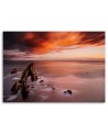 Canvas painting - Orange sky over the sea | FEEBY