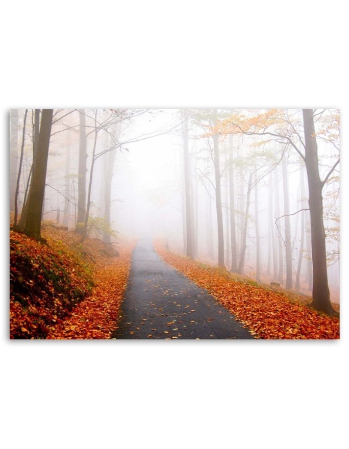 Modern Canvas painting for bedroom - Golden autumn in the park | FEEBY