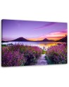 Modern bedroom painting - Purple lavender landscape | FEEBY