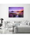 Modern bedroom painting - Purple lavender landscape | FEEBY