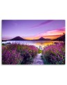 Modern bedroom painting - Purple lavender landscape | FEEBY