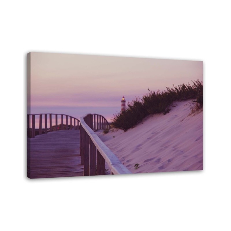 Canvas painting for living room - Road to the lighthouse | FEEBY