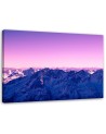 Canvas print modern - Mountain peaks in winter | FEEBY