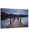 Canvas print - Wooden platform by the lake | FEEBY