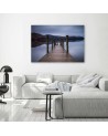 Canvas print - Wooden platform by the lake | FEEBY