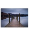 Canvas print - Wooden platform by the lake | FEEBY