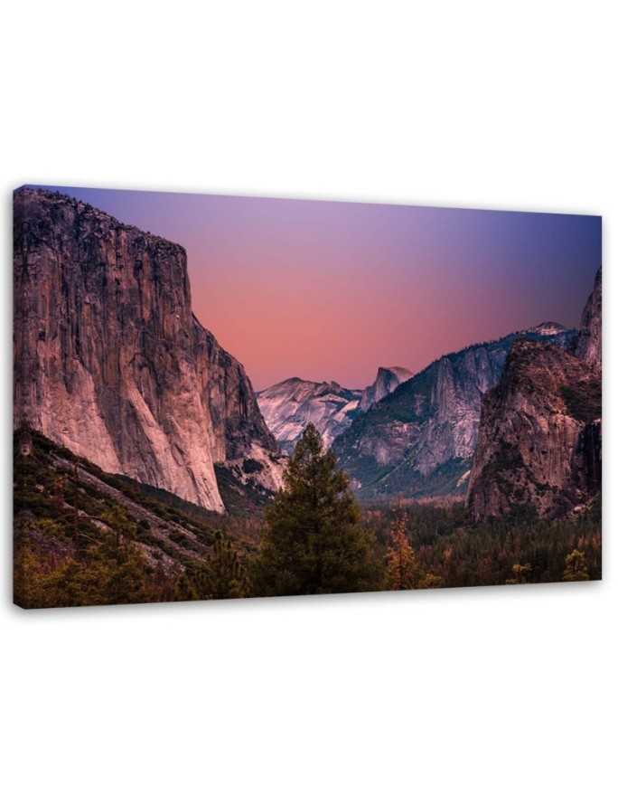 Canvas print - Mountain peaks landscape | FEEBY
