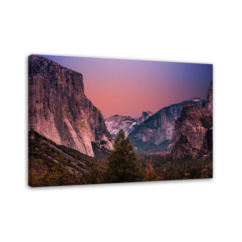 Canvas print - Mountain peaks landscape | FEEBY