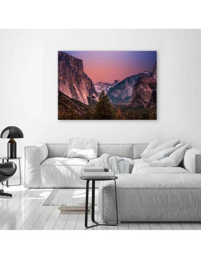 Canvas print - Mountain peaks landscape | FEEBY