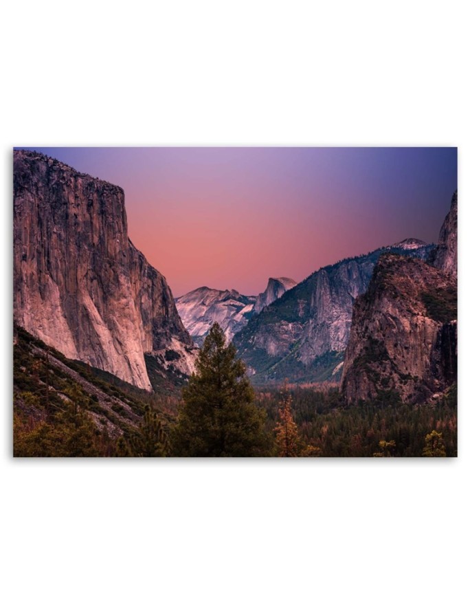 Canvas print - Mountain peaks landscape | FEEBY