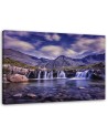 Modern painting for living room - Mysterious waterfall landscape | FEEBY
