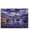 Modern painting for living room - Mysterious waterfall landscape | FEEBY