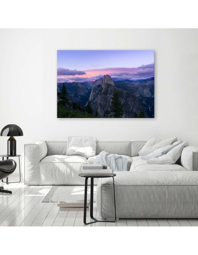 Canvas prints for living room - Mountain peaks landscape | FEEBY