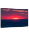 Modern Canvas painting for bedroom - Pink sunset | FEEBY