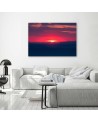 Modern Canvas painting for bedroom - Pink sunset | FEEBY