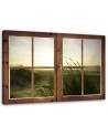 Modern canvas print - Window of the sea in winter | FEEBY