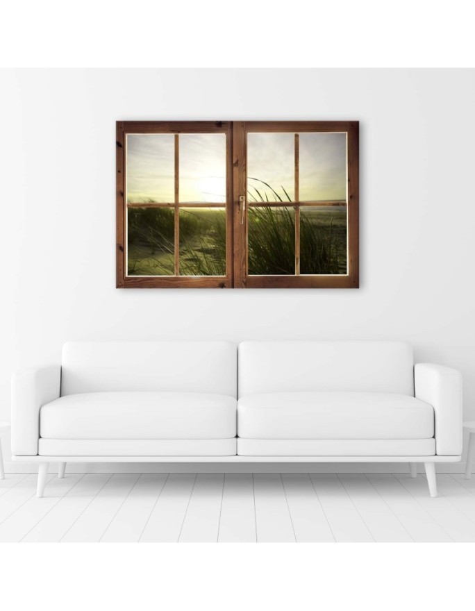 Modern canvas print - Window of the sea in winter | FEEBY