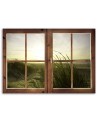 Modern canvas print - Window of the sea in winter | FEEBY