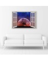 Modern Canvas painting for living room - Window moon | FEEBY