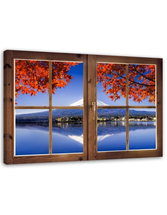 Window view of Mt Fuji - Canvas print | FEEBY