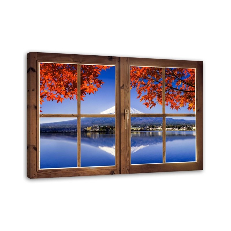 Window view of Mt Fuji - Canvas print | FEEBY