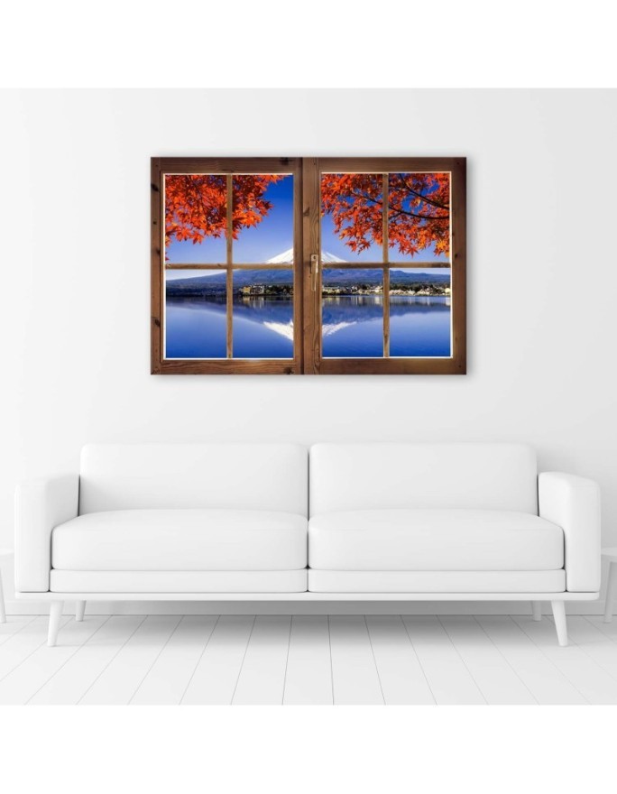 Window view of Mt Fuji - Canvas print | FEEBY