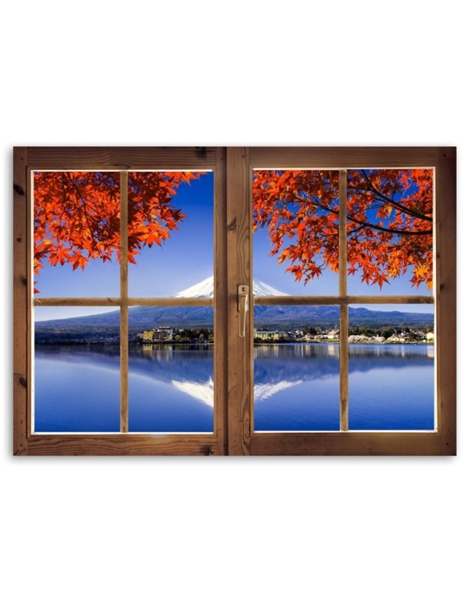 Window view of Mt Fuji - Canvas print | FEEBY