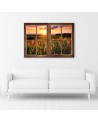 Canvas prints for living room - Window view of a meadow | FEEBY