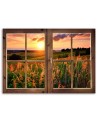 Canvas prints for living room - Window view of a meadow | FEEBY