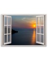 Canvas prints for bedroom modern - Window sunset over the bay | FEEBY