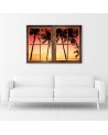 Canvas print - Window of palm trees and sunshine | FEEBY