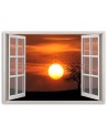 Canvas print - Sunset window view | FEEBY