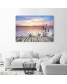 Canvas prints for living room - Sunset bridge. Dress your walls! | FEEBY